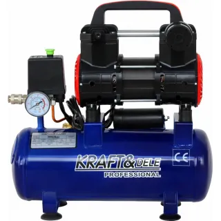 Безмаслен компресор KraftDele KD4090/ 1.2kW/ 230V/ 9л