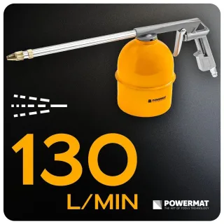 Пневматичен пистолет за почистване и смазване Powermat PM-PDR-210T/ 850 мл