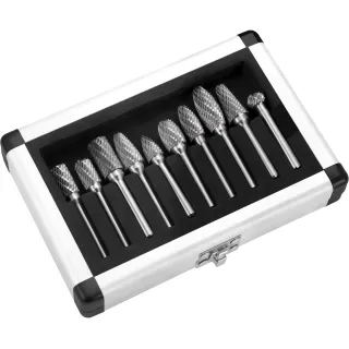 Комплект фрези за метал с опашка KraftDele KD3580/ 10 бр. Комплект фрези за метал с опашка KraftDele KD3580/ 10 бр.