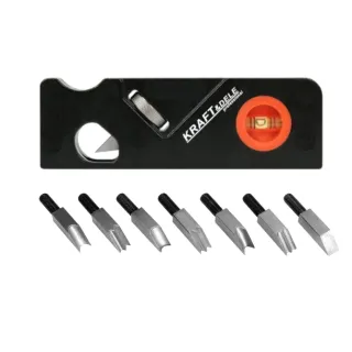 Дърводелско ренде за скосяване на ръбове + 7 остриета KraftDele KD11258