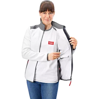 Акумулаторно подгряващо поларено яке FLEX TF White 10.8/18.0 S Lady/ 10.8V/18V Акумулаторно подгряващо поларено яке FLEX TF White 10.8/18.0 S Lady/ 10.8V/18V