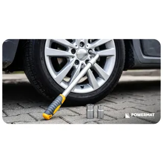 Телескопичен ключ за автомобилни гуми с вложки Powermat PM-KLDK-530T/ 1/2 Телескопичен ключ за автомобилни гуми с вложки Powermat PM-KLDK-530T/ 1/2