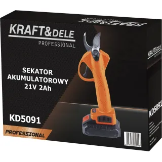 Акумулаторна лозарска ножица KraftDele KD5091/ 21V/ 2x2Ah Акумулаторна лозарска ножица KraftDele KD5091/ 21V/ 2x2Ah