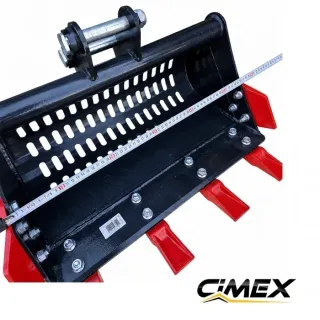 Пресяваща кофа за мини багер CIMEX CHE12RS-SB-600/ 600 мм