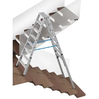 Двустранна телескопична стълба KRAUSE 134905 2x8