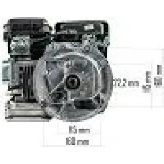 Двигател LONCIN за мотофреза RED TECHNIC RTGGS0103-SI/ 4 к.с Двигател LONCIN за мотофреза RED TECHNIC RTGGS0103-SI/ 4 к.с