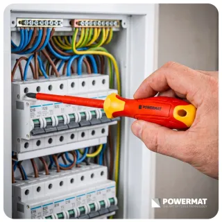 Комплект изолирани отвертки и фазомер Powermat PM-ZW-7ZI/ 7 бр. Комплект изолирани отвертки и фазомер Powermat PM-ZW-7ZI/ 7 бр.