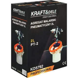 Пневматичен агрегат за бои и лакове KraftDele KD5792/ 2 л Пневматичен агрегат за бои и лакове KraftDele KD5792/ 2 л