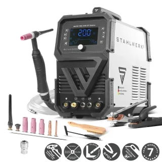 Комбиниран заваръчен апарат 3 в 1 STAHLWERK AC/DC TIG 200 ST/ 200A