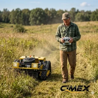 Верижна самоходна косачка с дистанционно управление CIMEX CM500/ 7 к.с.