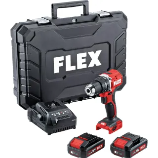 Акумулаторен винтоверт FLEX PD 2G 18.0-EC LD/2.5 Set/ 18V/ 2x2.5Ah