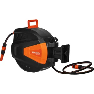 Макара с градински маркуч KraftDele KD2152/ 20 м + 2 м