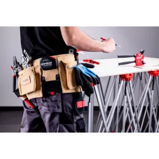 Кожен колан за инструменти с 10 джоба PRO PRO-SN050 Кожен колан за инструменти с 10 джоба PRO PRO-SN050