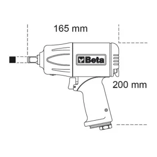 Реверсивен ударен гайковерт Beta Tools 1928XM