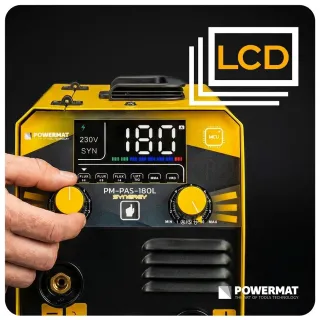 Инверторният заваръчен апарат Powermat PM-PAS-180L/ 180А Инверторният заваръчен апарат Powermat PM-PAS-180L/ 180А