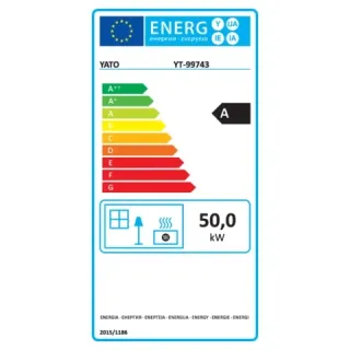 Дизелов калорифер Yato YT-99743/ 50kW/ 50 л/ 1100 м³/ч/ с термостат/ LED
