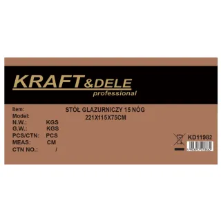 Работна маса за плочки KraftDele KD11982/ 221x115 см Работна маса за плочки KraftDele KD11982/ 221x115 см