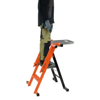 Мултифункционална стълба с платформа Mondelin 201830/ до 150 кг