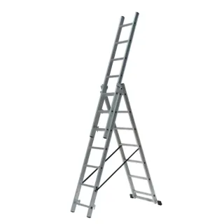 Алуминиева многофункционална стълба AWTools AW23092/ 3х12