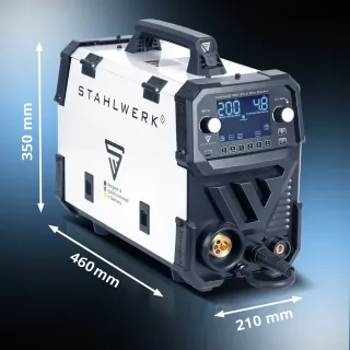 Апарат за дъгово заваряване STAHLWERK MIG/MAG 200 Puls Pro Digital/ 200A Апарат за дъгово заваряване STAHLWERK MIG/MAG 200 Puls Pro Digital/ 200A