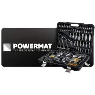 Комплект тресчотки, вложки (гедоре) POWERMAT PM-ZKNB-216SU-PRO/ 216 части 1/2