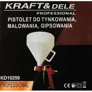 Пневматичен пистолет за мазилка KraftDele KD10259/ 5л Пневматичен пистолет за мазилка KraftDele KD10259/ 5л