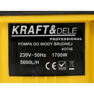 Потопяема помпа KraftDele KD746/ 1700W