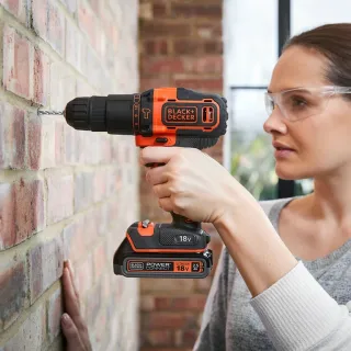 Акумулаторен ударен винтоверт Black and Decker BDCHD18K1B2/ 18V/ 2Ah