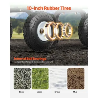 Метална градинска количка VEVOR V680/ 308 кг Метална градинска количка VEVOR V680/ 308 кг