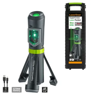 Линеен лазерен нивелир Laserliner SuperCross-Laser Pocket Plus/ 40м