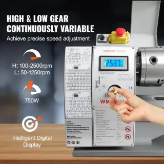 Струг за метал VEVOR WM210V-L/ 750W