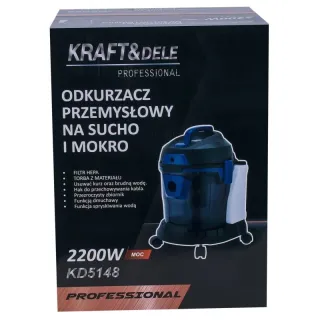 Прахосмукачка за мокро и сухо почистване KraftDele KD5148/ 2200W