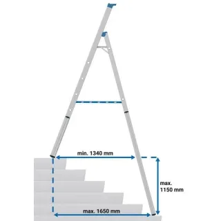 Едностранна телескопична стълба KRAUSE 134950 1x7