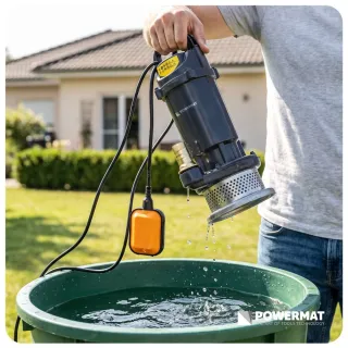 Потопяема помпа с поплавък за чиста и мръсна вода Powermat PM-PDWB-550TP/ 550W Потопяема помпа с поплавък за чиста и мръсна вода Powermat PM-PDWB-550TP/ 550W