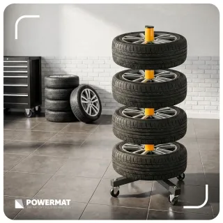 Стойка за гуми POWERMAT PM-MSNK-235T/ до 100 кг