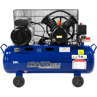 Маслен компресор KraftDele KD4075/ 2.8kW/ 230V/ 50л