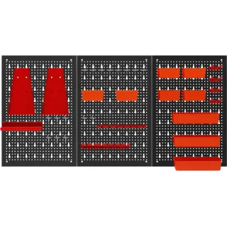 Метален перфориран панел за инструменти KraftDele KD11898/ 120 х 60 см