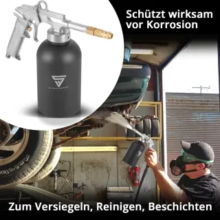 Пистолет за пръскане против ръжда STAHLWERK 6576/ 1100 мл