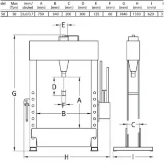 Пневмо-Хидравлична Преса Compac Hydraulik HP 50 G3