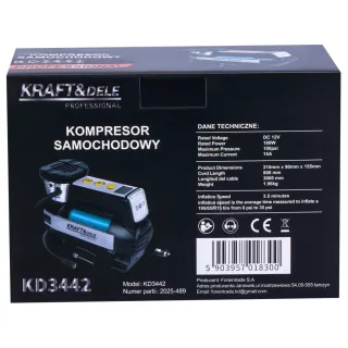 Компресор за гуми KraftDele KD3442/ 250W Компресор за гуми KraftDele KD3442/ 250W