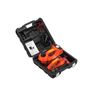 Комплект електрически крик с компресор и гайковерт KraftDele KD1368/ 12V/ 5 т Комплект електрически крик с компресор и гайковерт KraftDele KD1368/ 12V/ 5 т