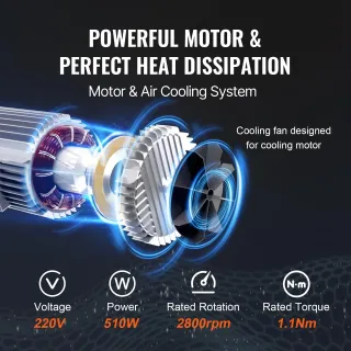 Електрически телфер VEVOR DDG550LBS21FTW2DOV2/ 250 кг/ 510 W