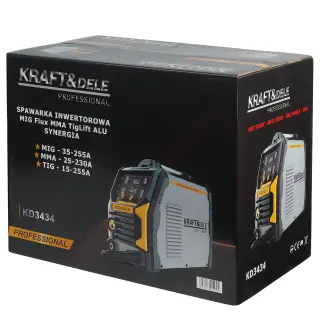 Инверторен заваръчен апарат KraftDele KD3434/ 255А Инверторен заваръчен апарат KraftDele KD3434/ 255А