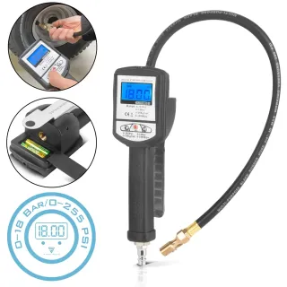 Цифров пистолет с манометър за гуми STAHLWERK DRP-18 ST/ 18bar