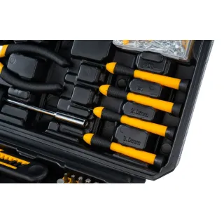Комплект отвертки, чук, клещи и др. монтажни аксесоари Powermat PM-ZW-126ZN/ 126 бр. Комплект отвертки, чук, клещи и др. монтажни аксесоари Powermat PM-ZW-126ZN/ 126 бр.