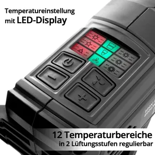 Електрически пистолет за горещ въздух STAHLWERK HP-2000 PRO/ 2kW Електрически пистолет за горещ въздух STAHLWERK HP-2000 PRO/ 2kW