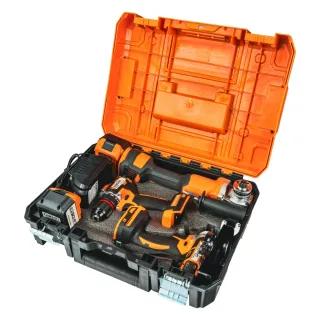 Комплект акумулаторни машини Baukraft BK-3-1/ 18V/ 2x4Ah Комплект акумулаторни машини Baukraft BK-3-1/ 18V/ 2x4Ah
