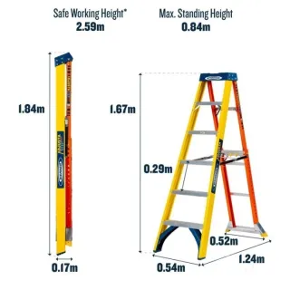Многофункционална fiberglass стълба Werner AdjustaStep PRO 6 Многофункционална fiberglass стълба Werner AdjustaStep PRO 6