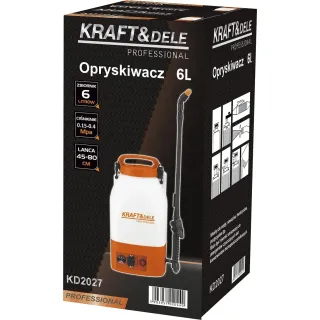 Акумулаторна пръскачка KraftDele KD2027/ 12V/ 6 л