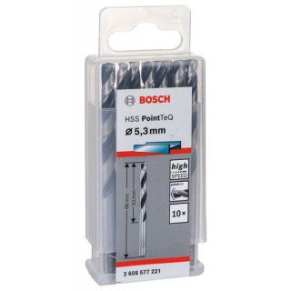 Свредло HSS за метал PoinTec 5.3 mm на Bosch комплект 10 бр. Свредло HSS за метал PoinTec 5.3 mm на Bosch комплект 10 бр.